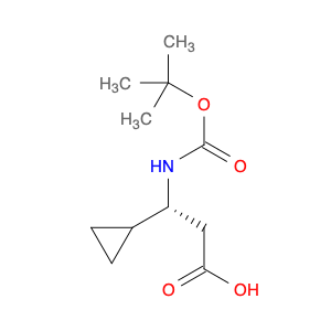 1260588-00-8 (R)-3-((tert-butoxycarbonyl)amino)-3-cyclopropylpropanoic acid