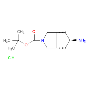 1630907-13-9 Cyclopenta[c]pyrrole-2(1H)-carboxylic acid, 5-aminohexahydro-, 1,1-dimethylethyl ester, hydrochloride (1:1), (3aα,5α,6aα)-