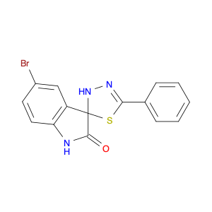 297180-15-5 5-bromo-5'-phenyl-spiro[3H-indole-3,2'(3'H)-[1,3,4]thiadiazol]-2(1H)-one