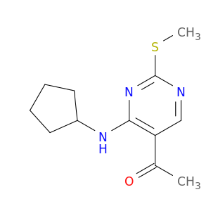 362656-11-9 1-(4-CYCLOPENTYLAMINO-2-METHYLSULFANYL-PYRIMIDIN-5-YL)-ETHANONE